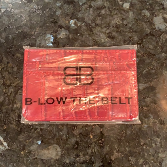 B-Low the Belt red croc card case - Picture 2 of 2